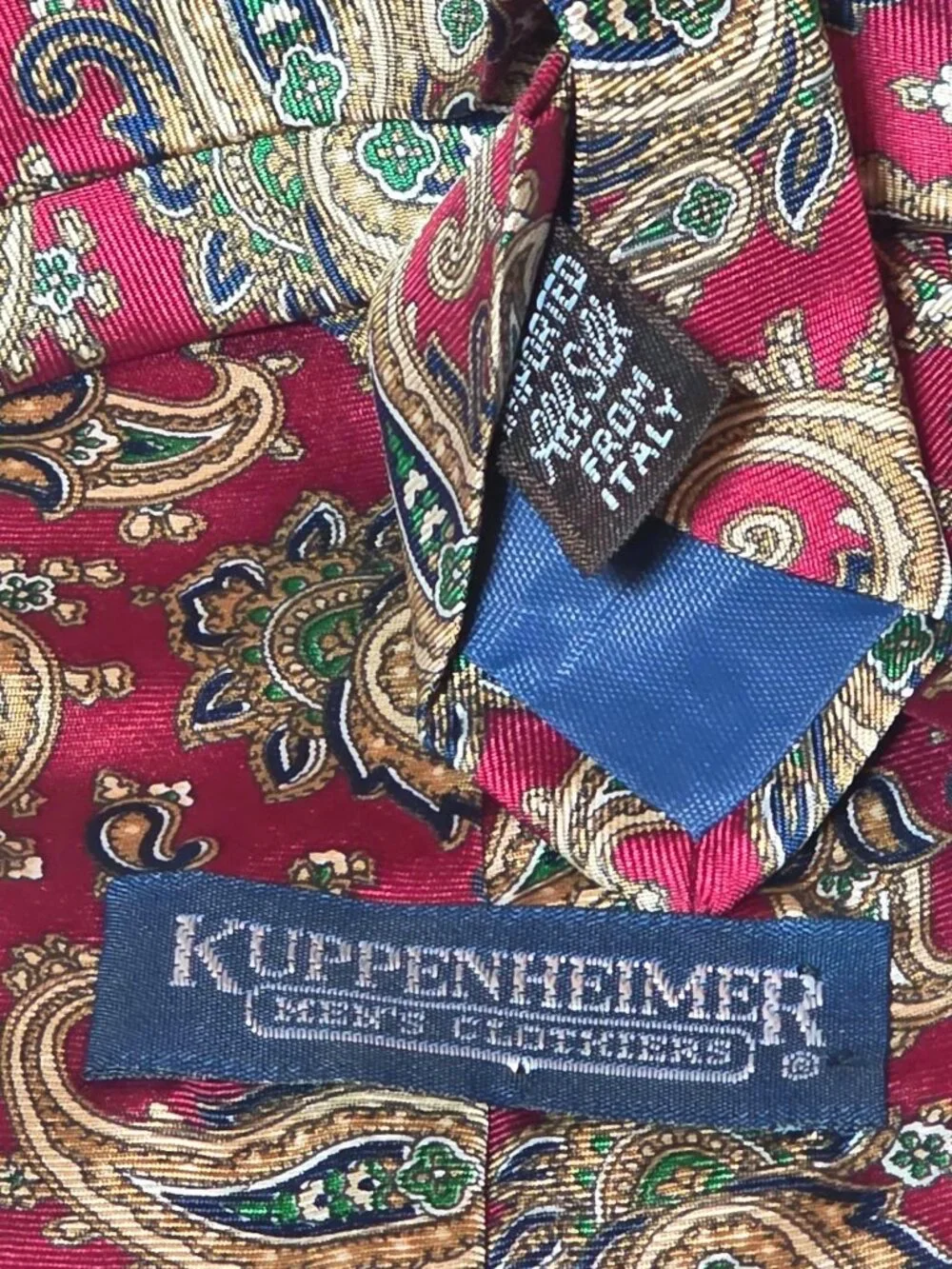 Kuppenheimer Mens Silk Tie Imported From Italy (SKU#1184)